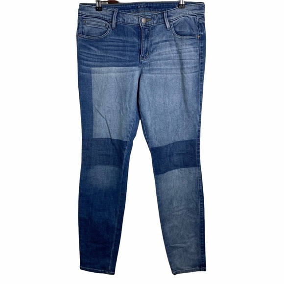 A.N.A. Patchwork Skinny Jeggings Jeans Women's 30/10 Light Blue Mid Rise - Picture 1 of 10